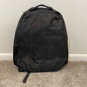 Dell Black Backpack with‎ Geometric Pattern